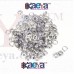 OkaeYa-500 Sets Eyelet Grommet Hole Rivets(set of 500 male and 500 female) Silver color